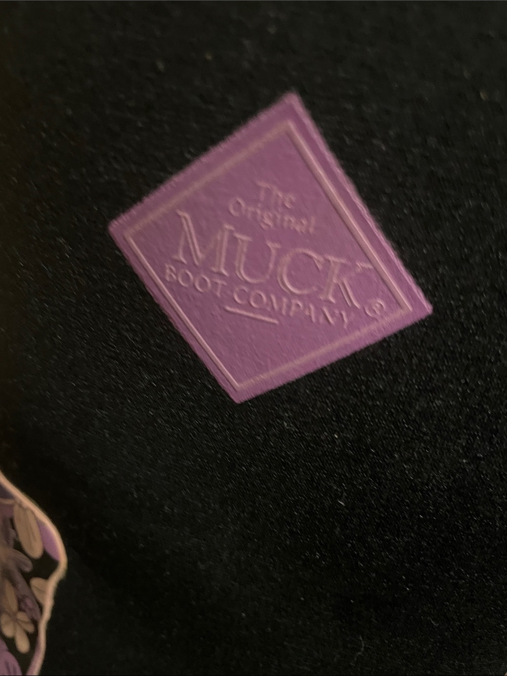 MUCK Boot Company Purple Floral Mid-Calf Rain Boots Size 7 - Picture 5 of 8
